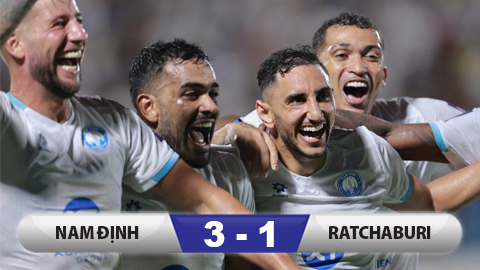 Kết quả Nam Định 3–1 Ratchaburi: Nam Định thắng áp đảo
